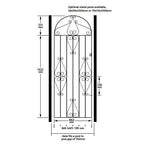 Callington Steel Bow Top Tall Garden Gate