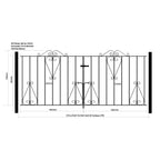 Callington Steel Flat Top Driveway Gate