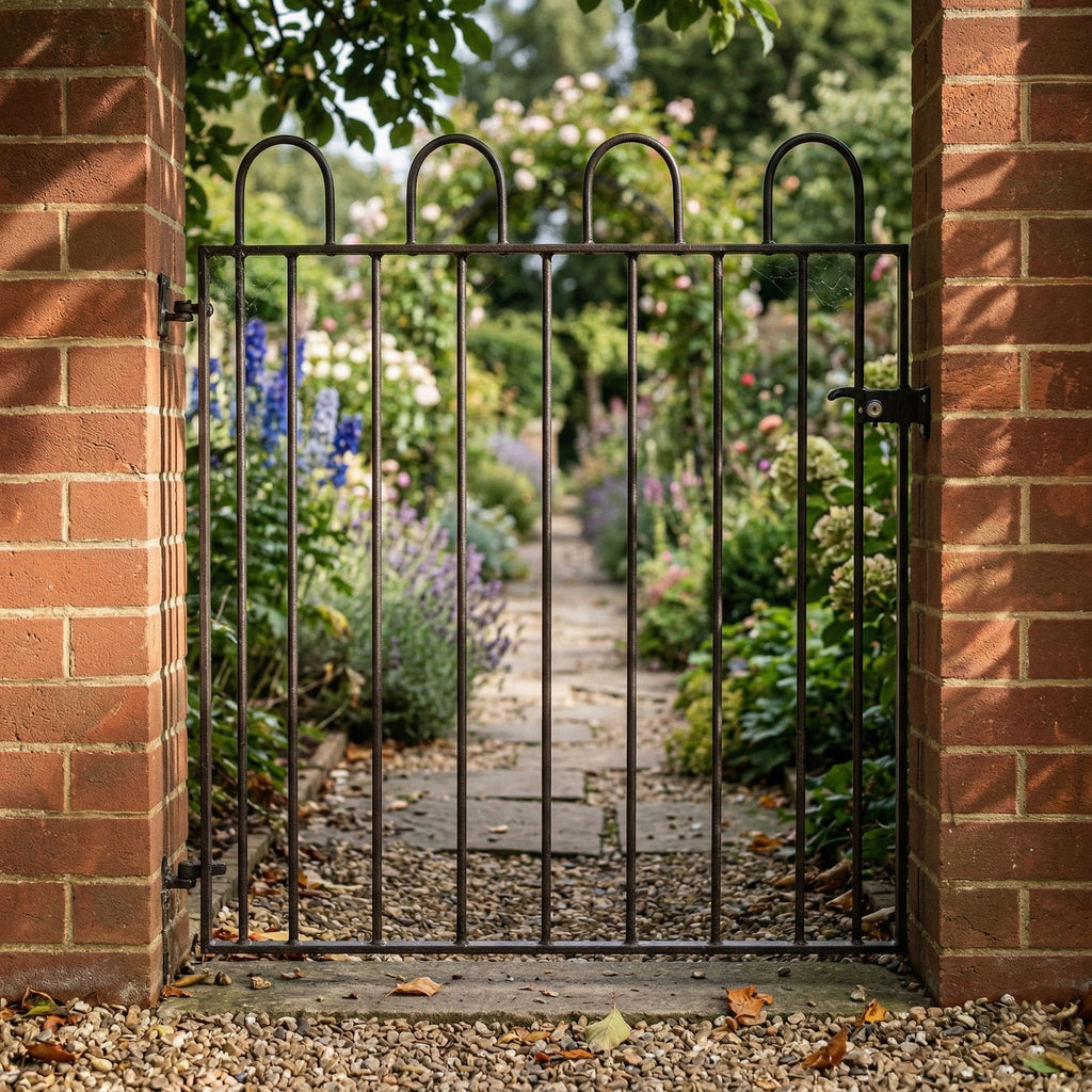 Calstock Steel Hoop Top Garden Gate