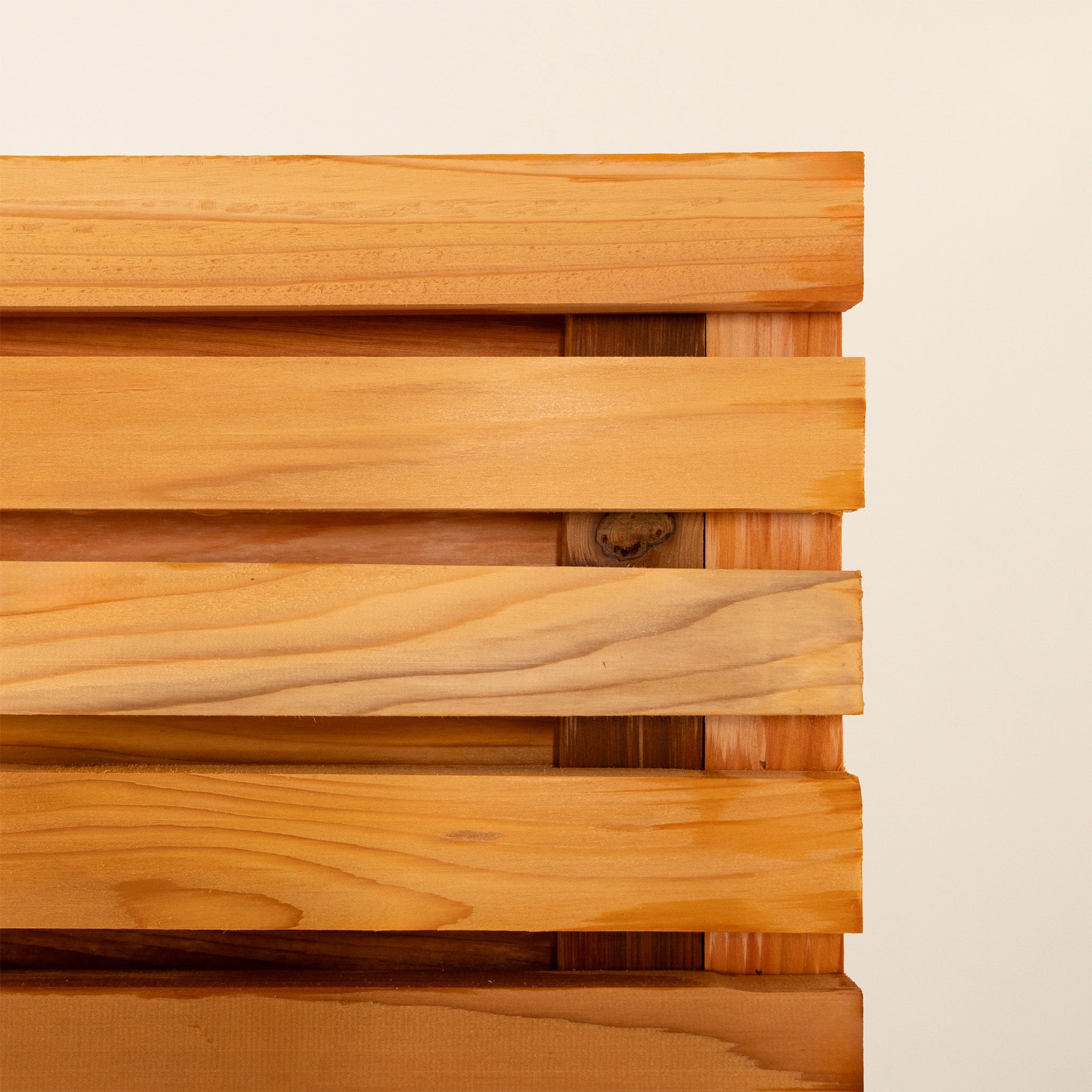 Canadian Cedar Slatted Fence Panels - Double Sided