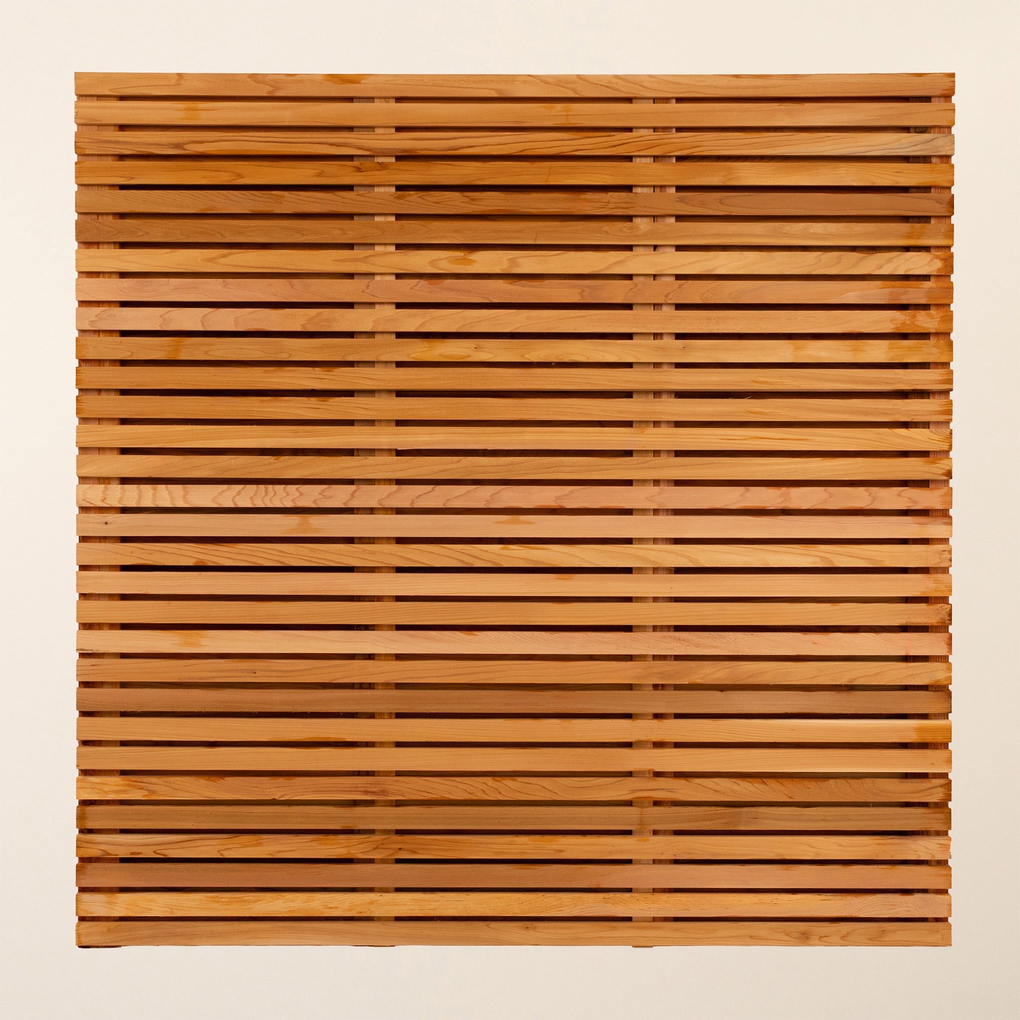 Canadian Cedar Slatted Fence Panels - Double Sided