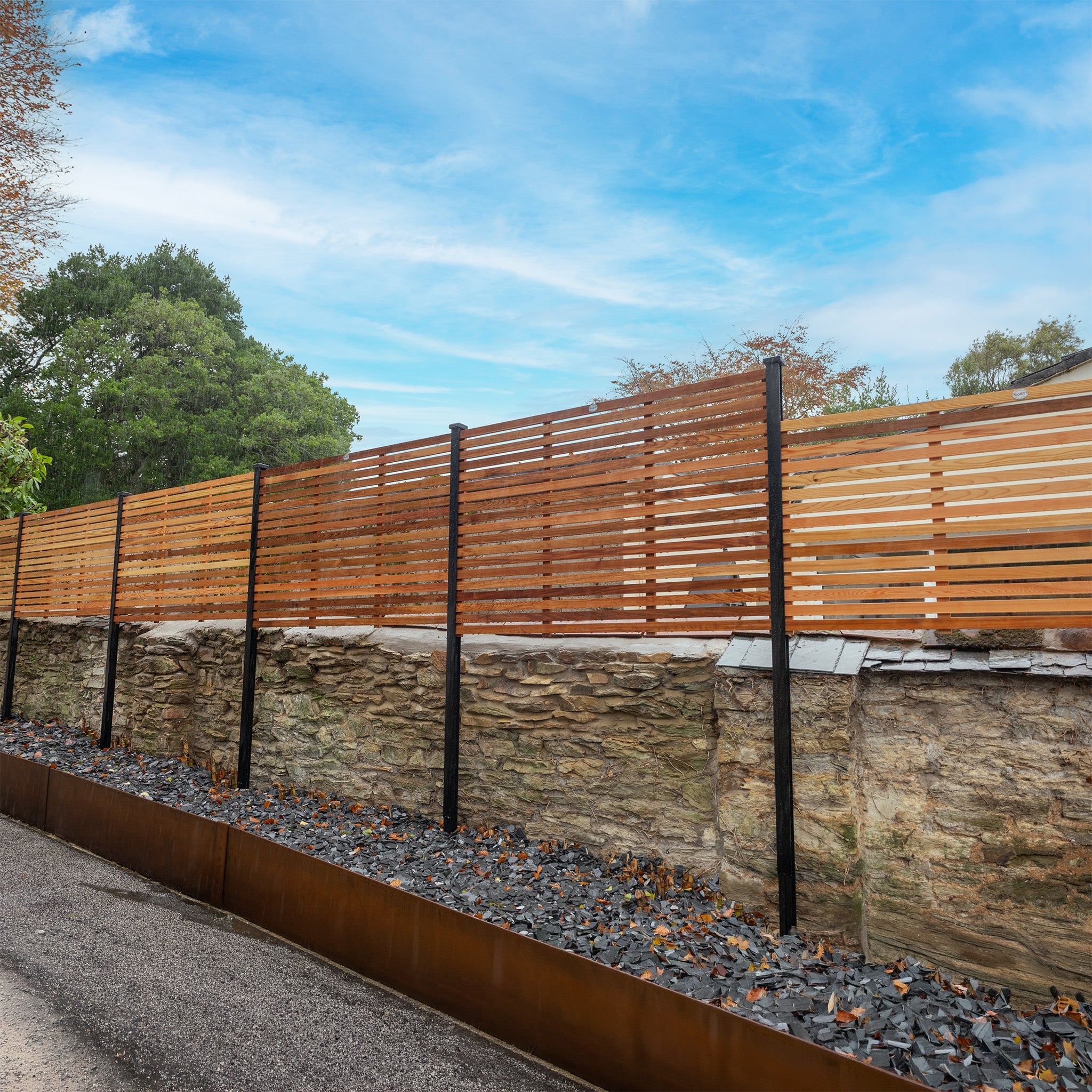 Canadian Cedar Slatted Fence Panels
