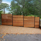 Canadian Cedar Slatted Fence Panels