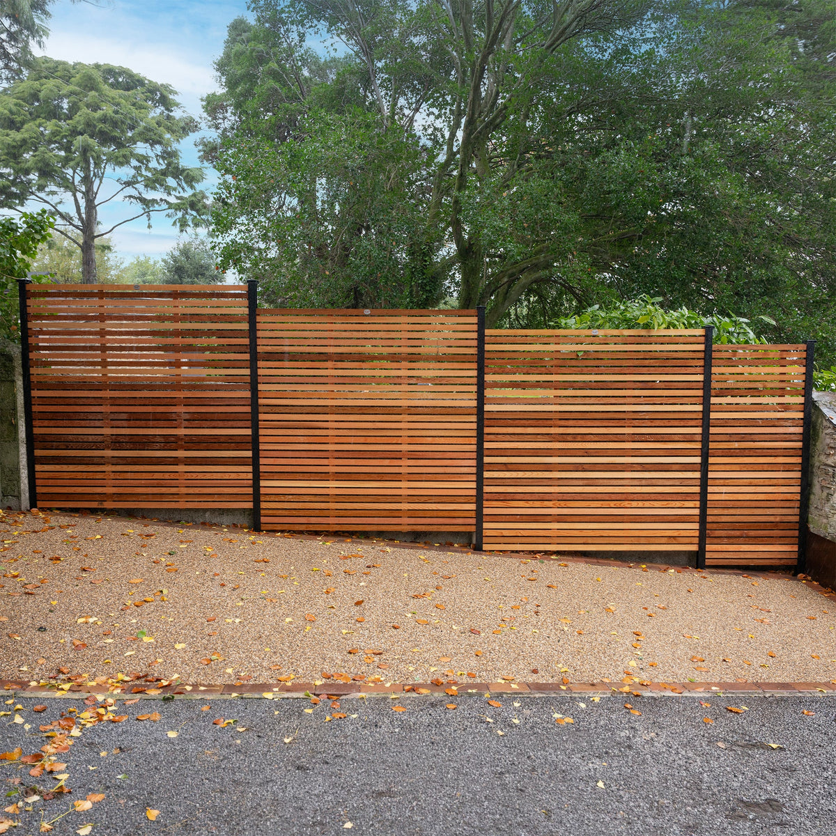 Canadian Cedar Slatted Fence Panels