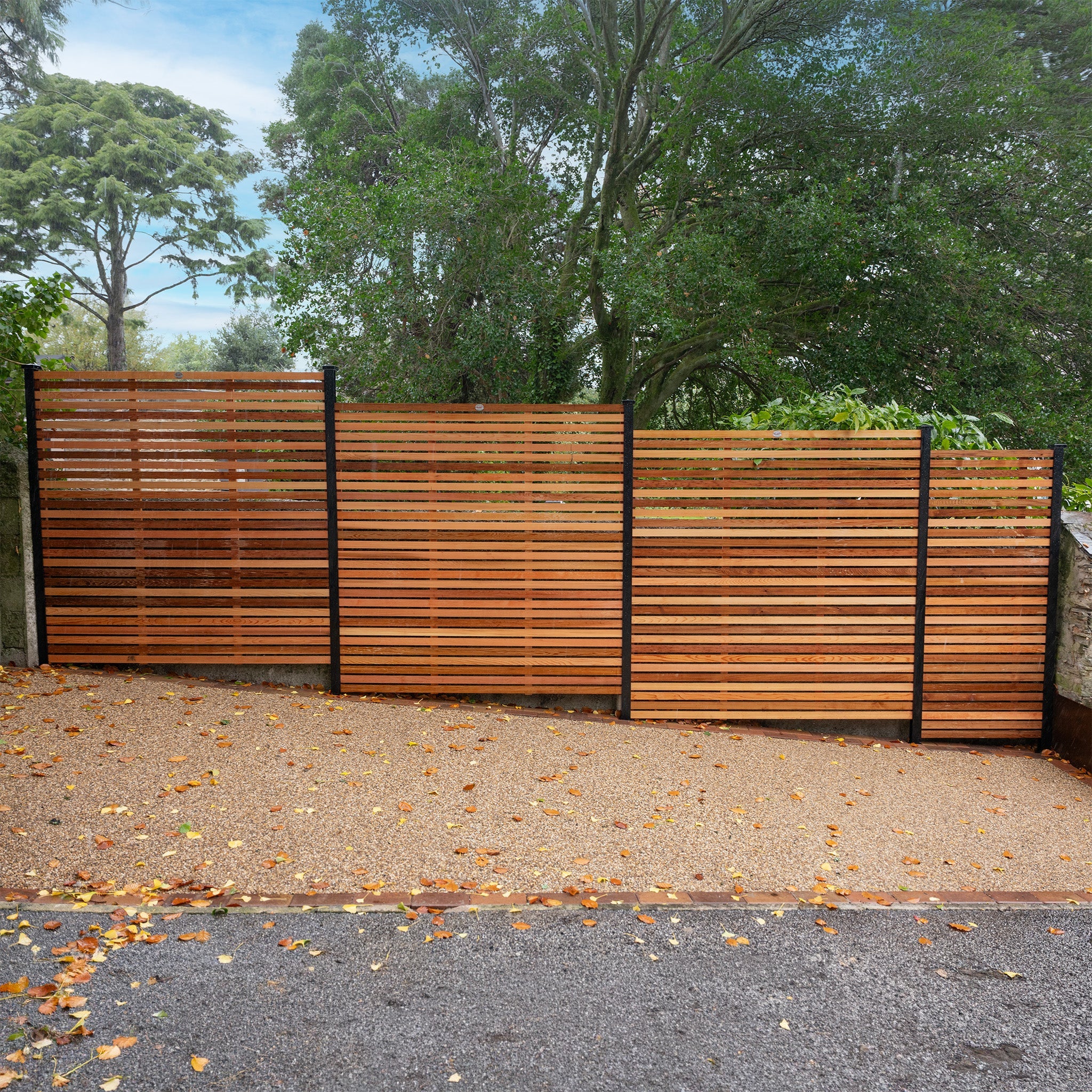 Canadian Cedar Slatted Fence Panels