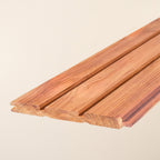 Western Red Canadian Cedar Slatted Shadow Gap 145mm x 18mm Cladding