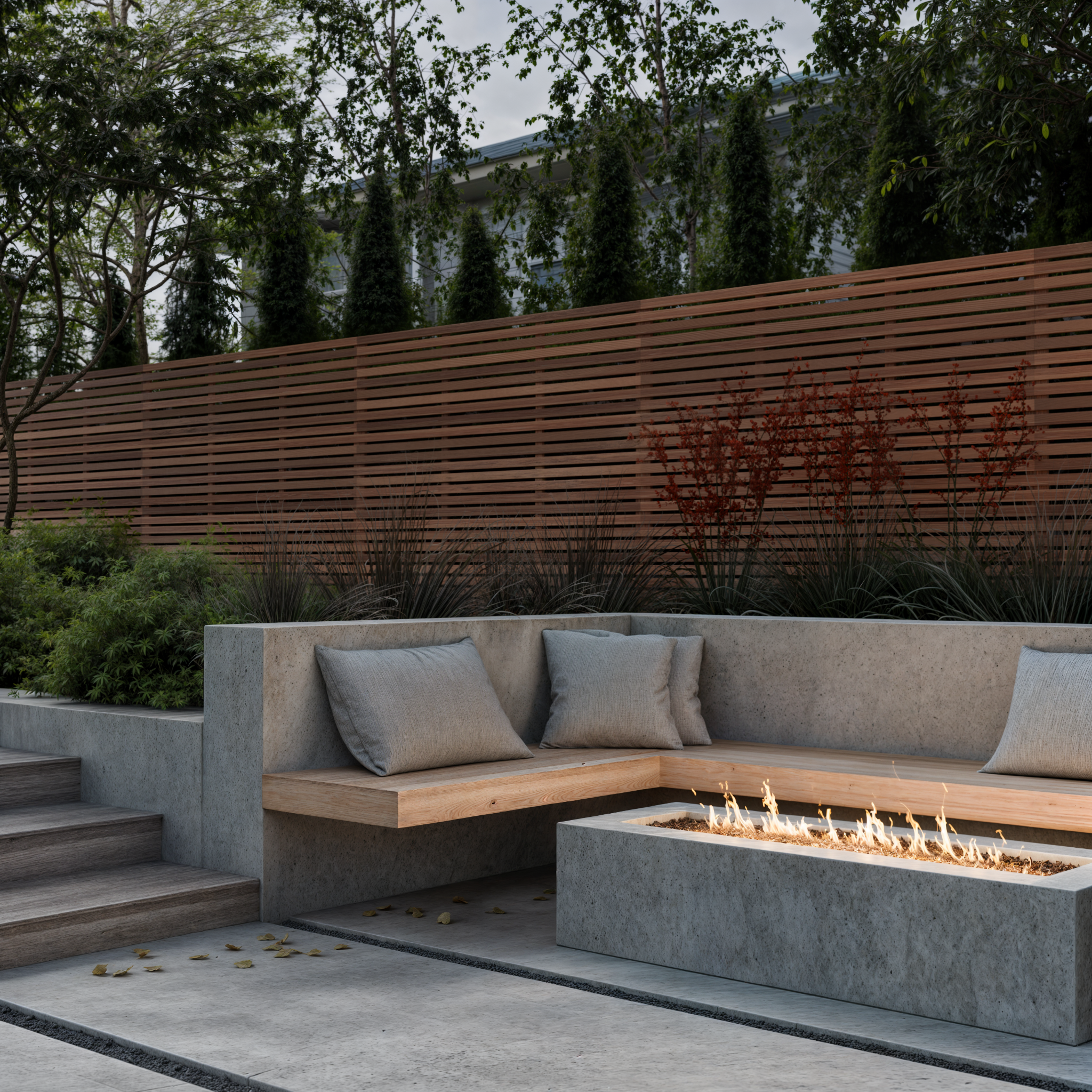 Canadian Cedar Slatted Fence Panels