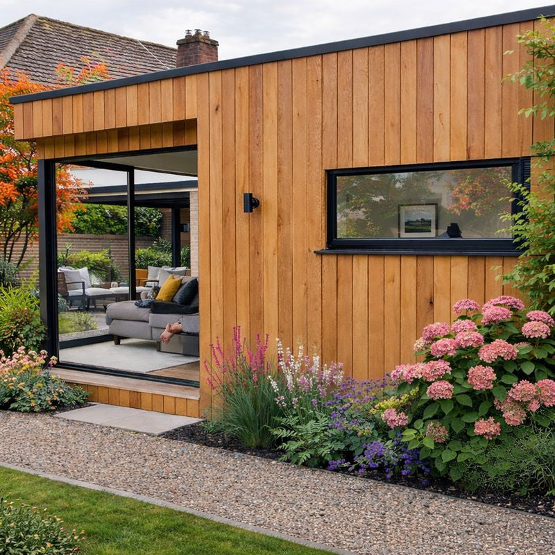 Western Red Canadian Cedar Shadow Gap 145mm x 18mm Cladding