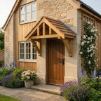 Apex Cedar Featheredge Roof Pressure-Treated Softwood Porch Canopy