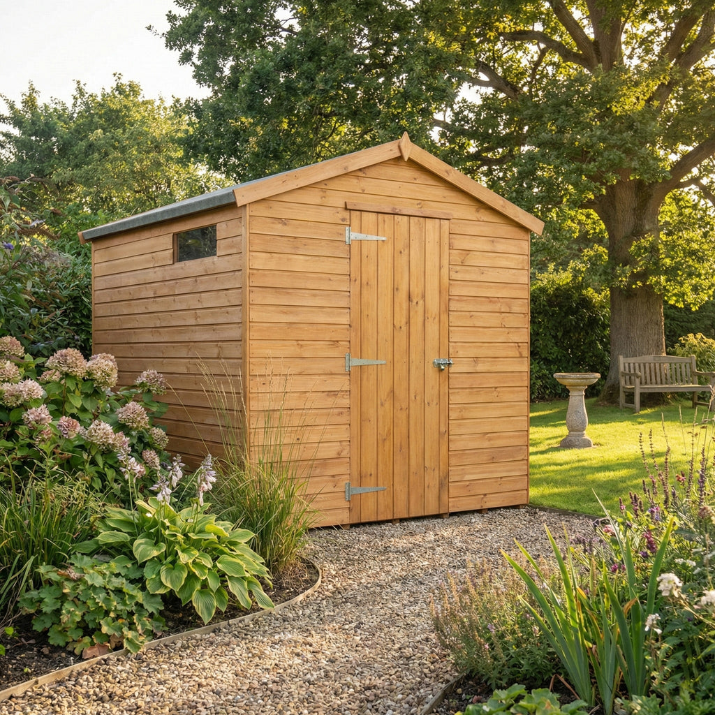 Apex Roof Shadow Gap Cedar Security Shed