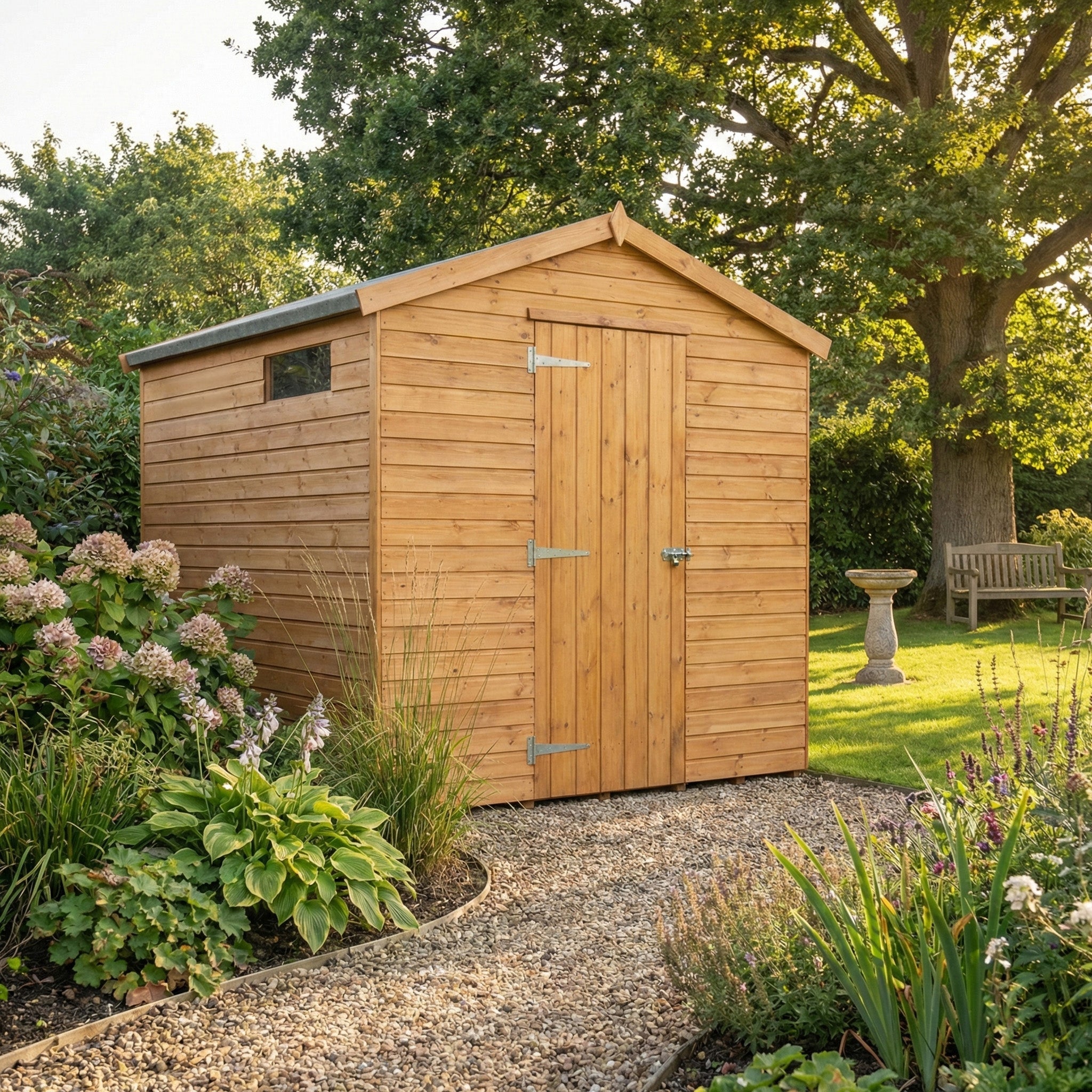 Apex Roof Shadow Gap Cedar Security Shed