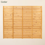 Cedar / Larch Slatted Fence Panels (Horizontal)