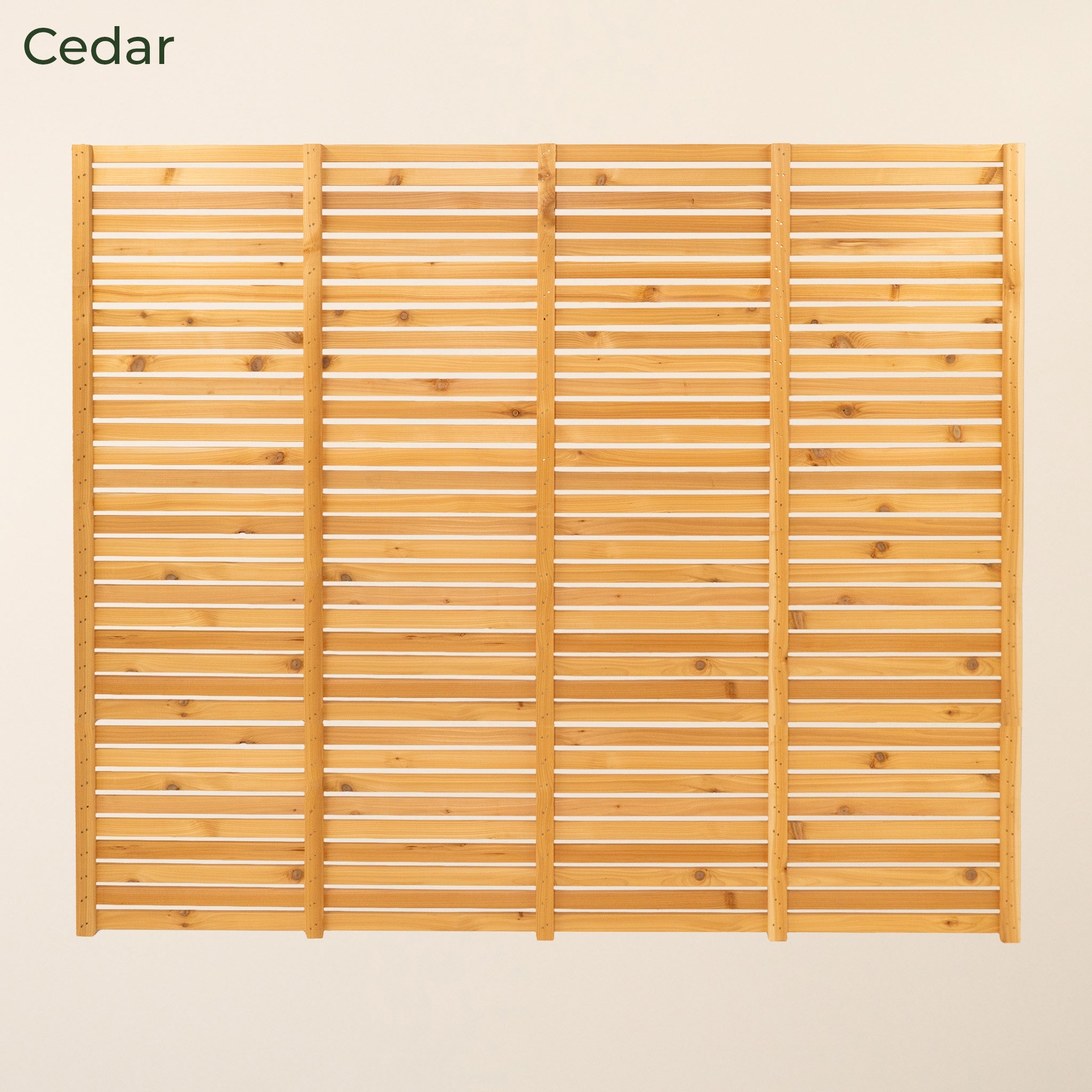 Cedar / Larch Slatted Fence Panels (Horizontal)
