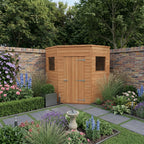 Corner Cedar Shadow Gap Shed