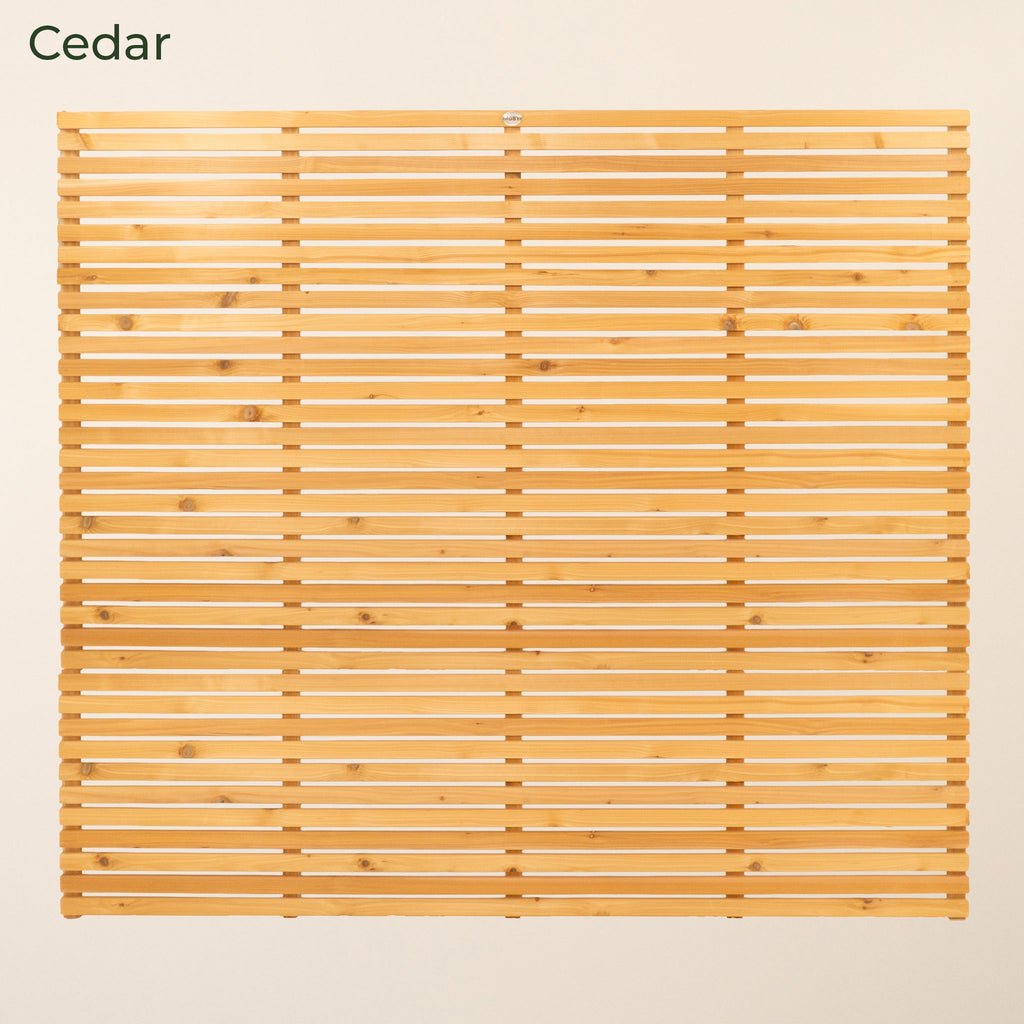 Cedar / Larch Slatted Fence Panels (Horizontal)