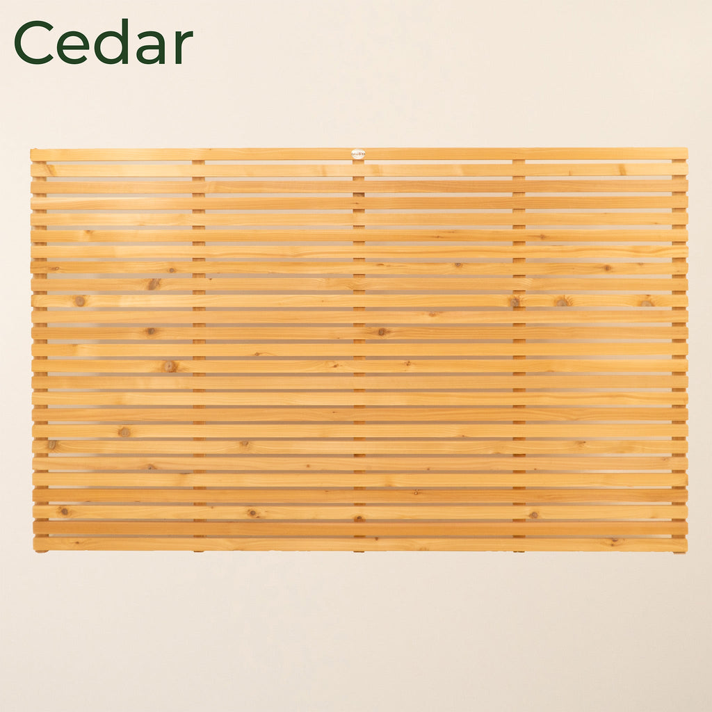 Half-Height Slatted Wall with Pergola Kit (Individual Wall)