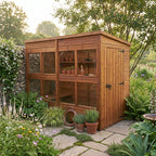 Pent Roof Cedar Potting Shed