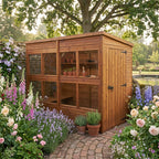 Pent Roof Cedar Potting Shed