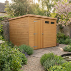 Pent Roof Cedar Shadow Gap Security Shed