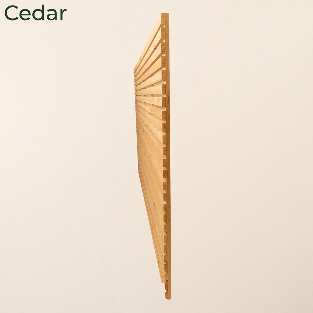 Cedar / Larch Slatted Fence Panels (Horizontal)