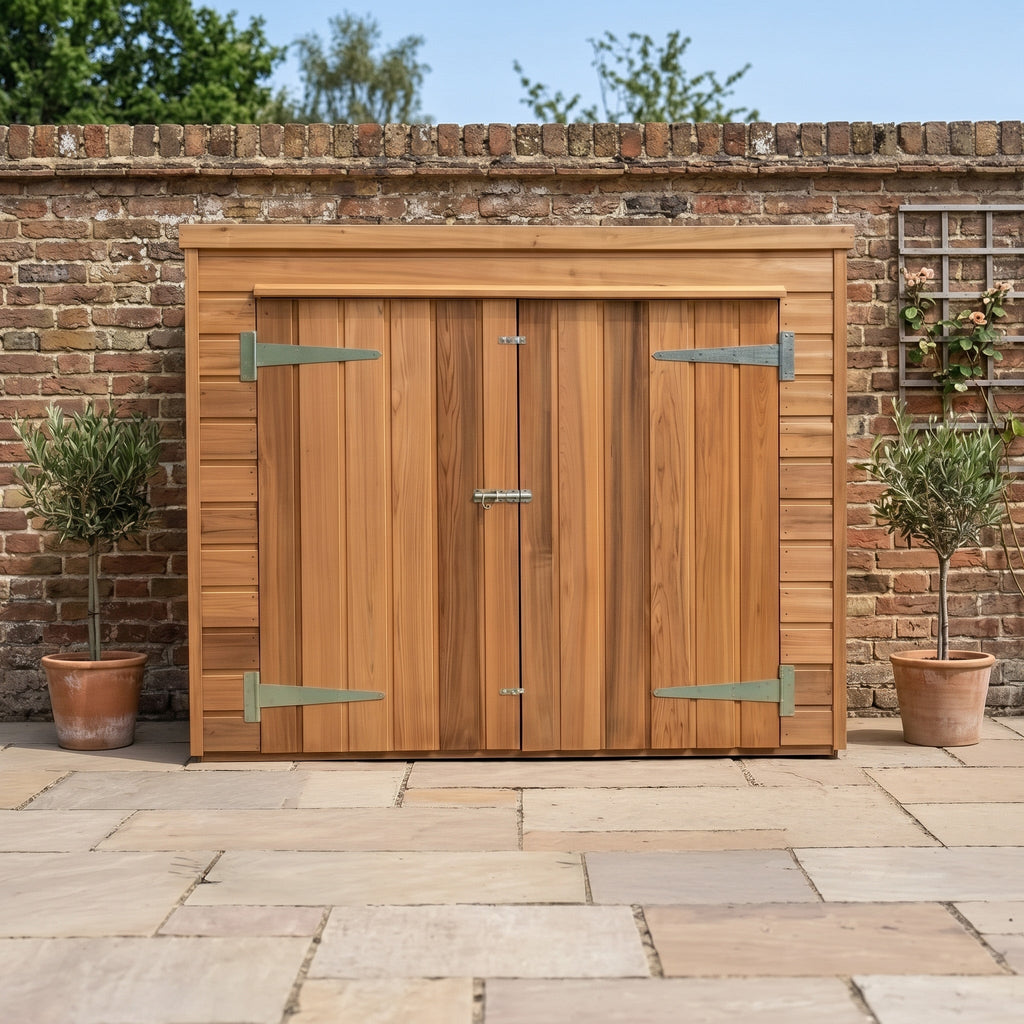 Pent Roof Cedar Tool Shed