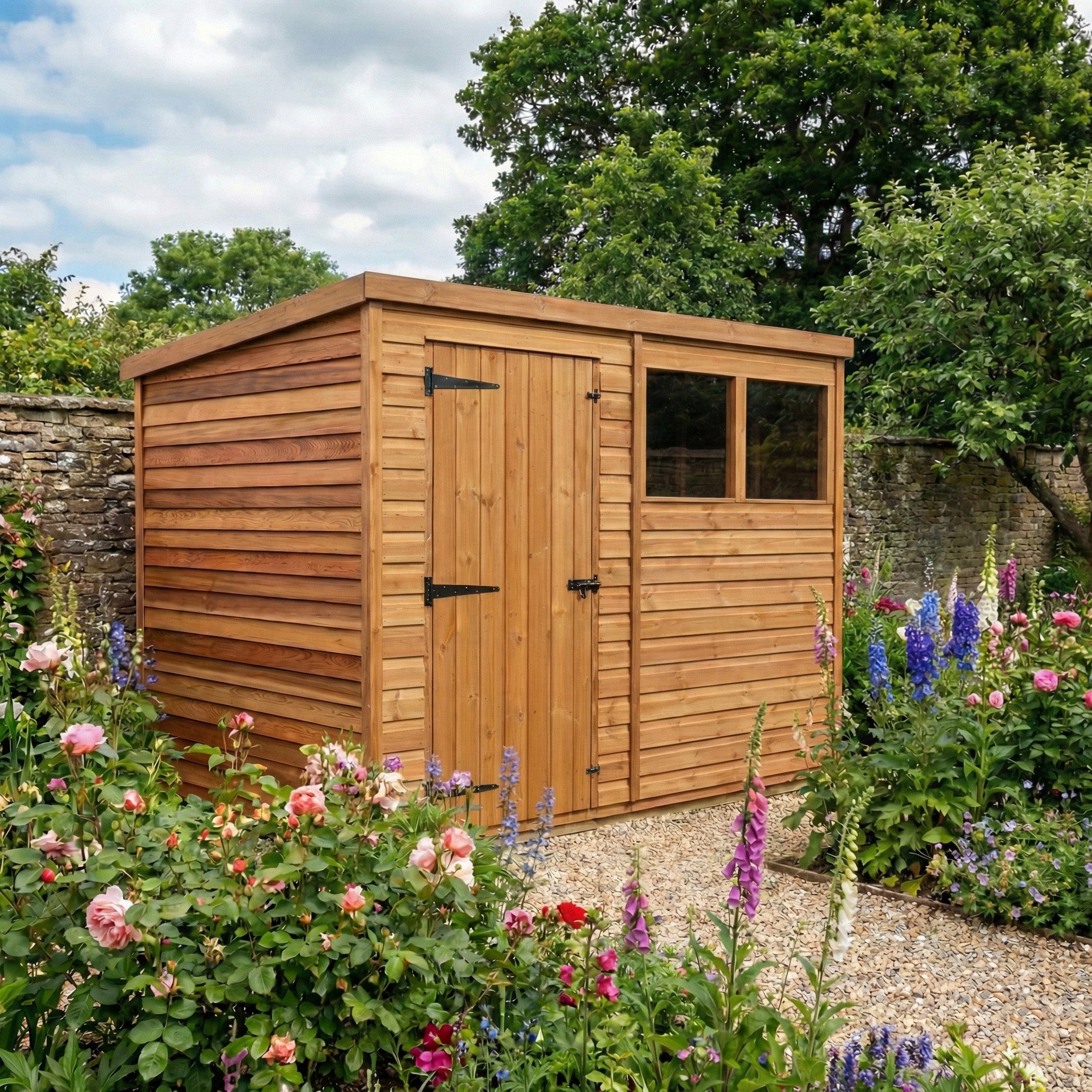 Ruby Pent Roof Cedar Shadow Gap Shed