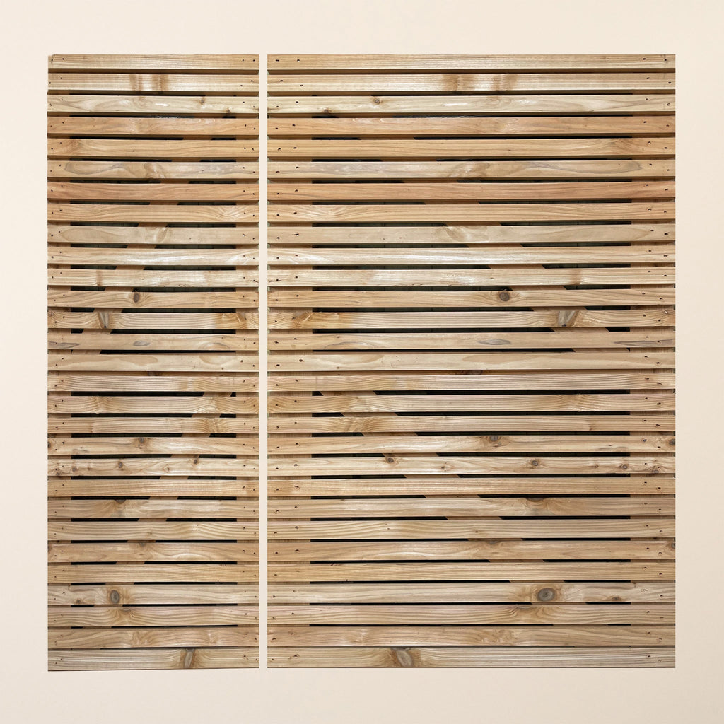Cedar 3/4 Split Slatted Gates