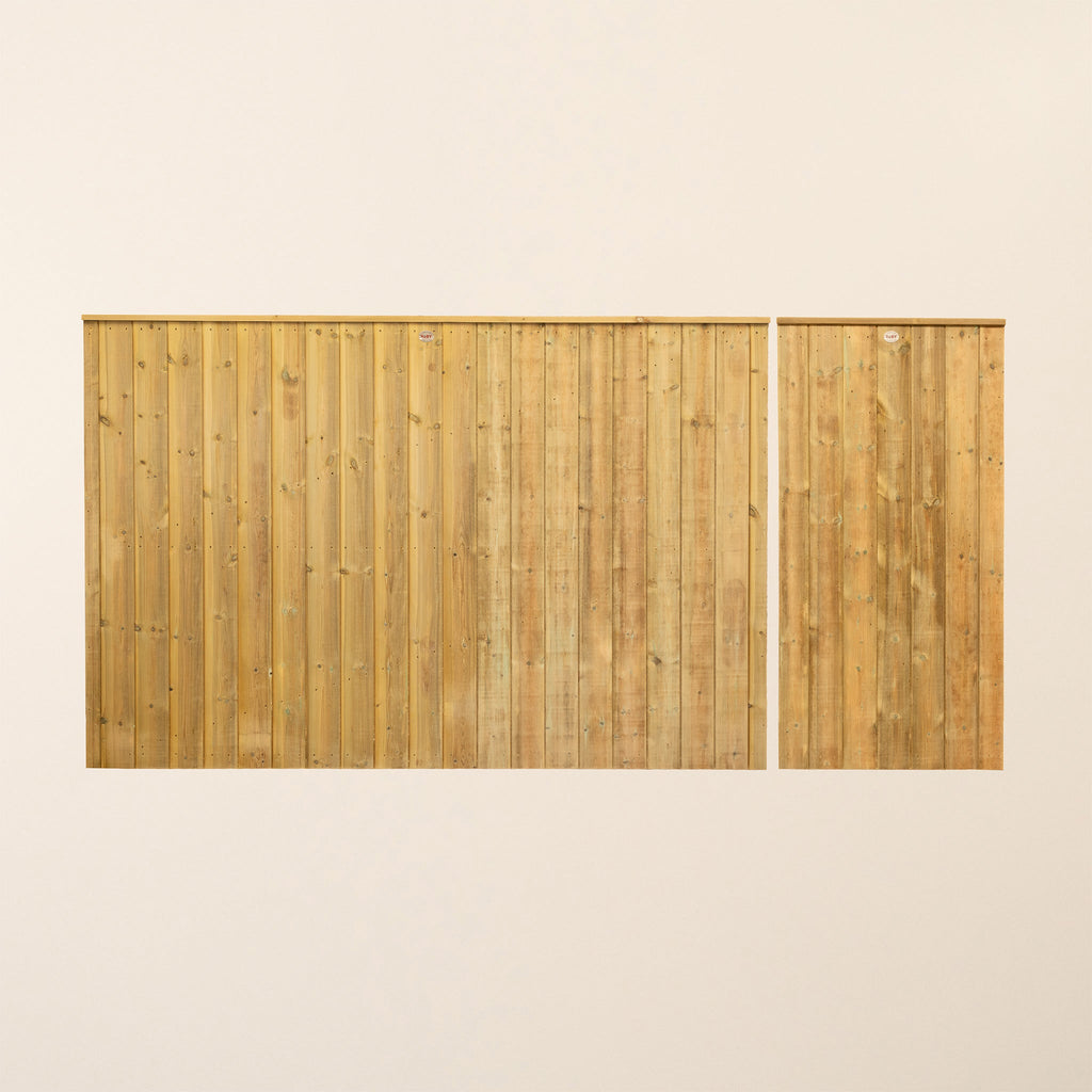Clovelly Scandinavian Redwood Mortise & Tenon 3/4 Split Driveway Gate Pair
