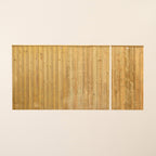 Clovelly Scandinavian Redwood Mortise & Tenon 3/4 Split Driveway Gate Pair