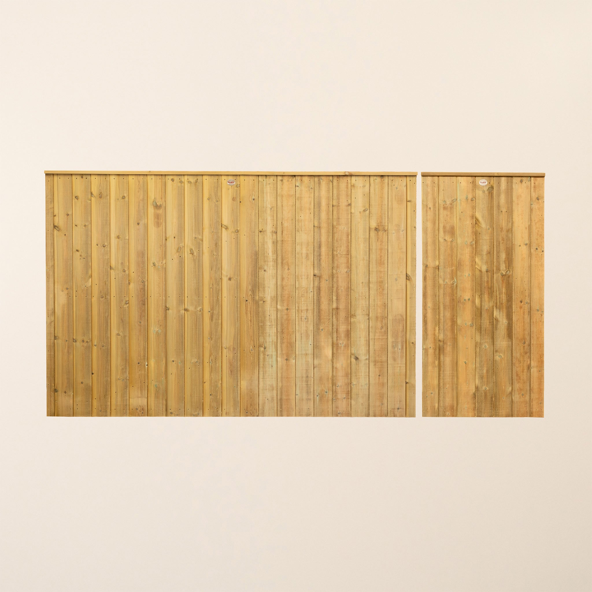 Clovelly Scandinavian Redwood Mortise & Tenon 3/4 Split Driveway Gate Pair