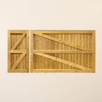 Clovelly Scandinavian Redwood Mortise & Tenon 3/4 Split Driveway Gate Pair