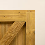 Clovelly Scandinavian Redwood Mortise & Tenon 3/4 Split Driveway Gate Pair