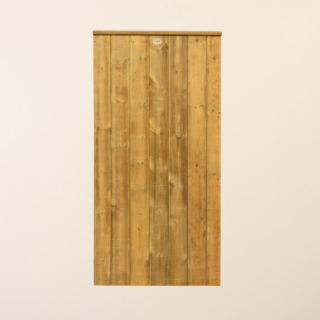 Clovelly Scandinavian Redwood Mortise & Tenon 3/4 Split Driveway Gate Pair