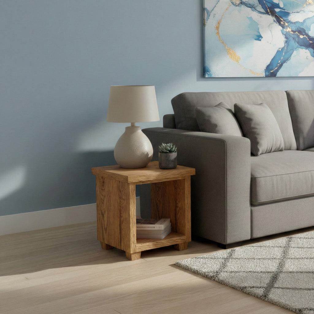 Clovelly Scandinavian Pine Side Table