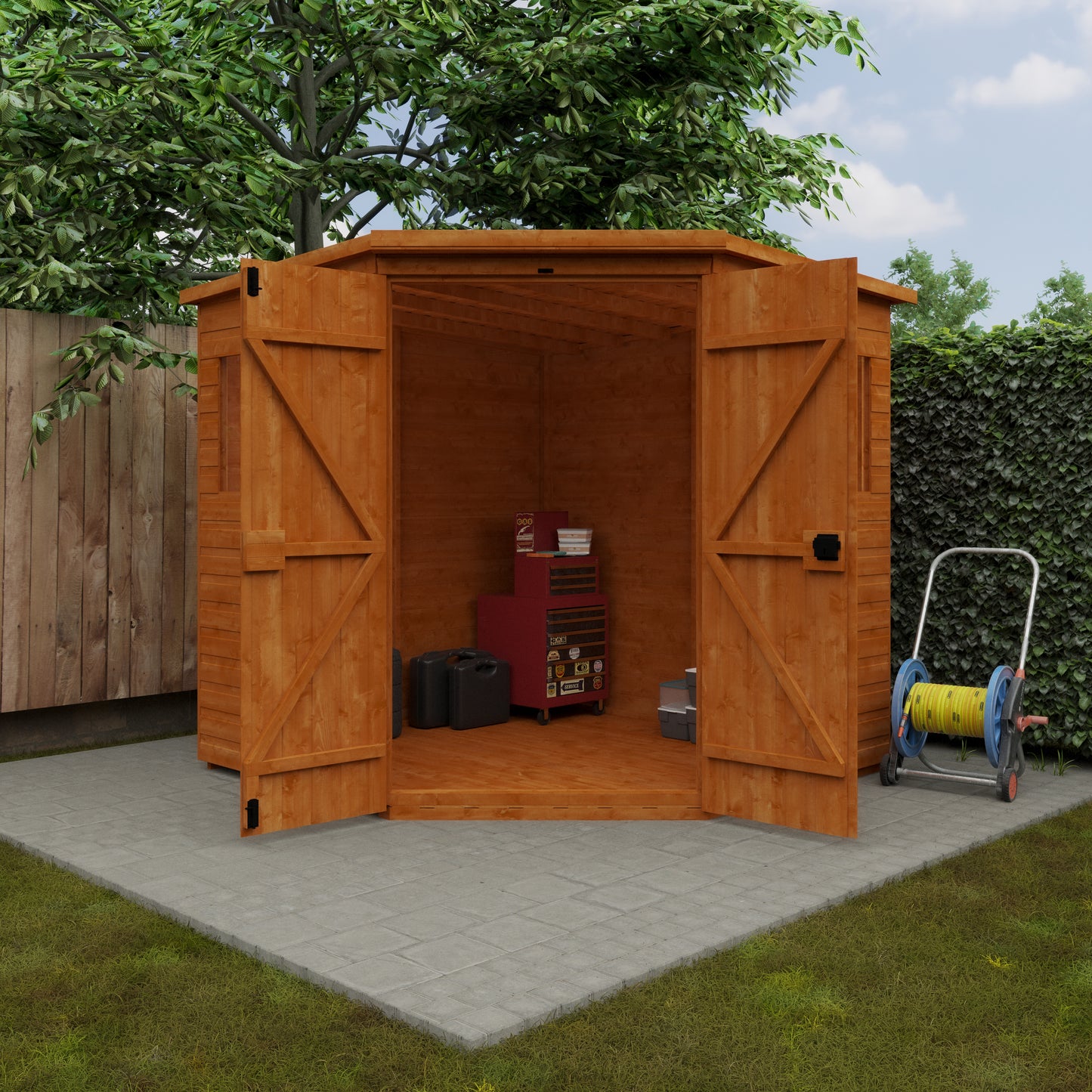 Corner Shed