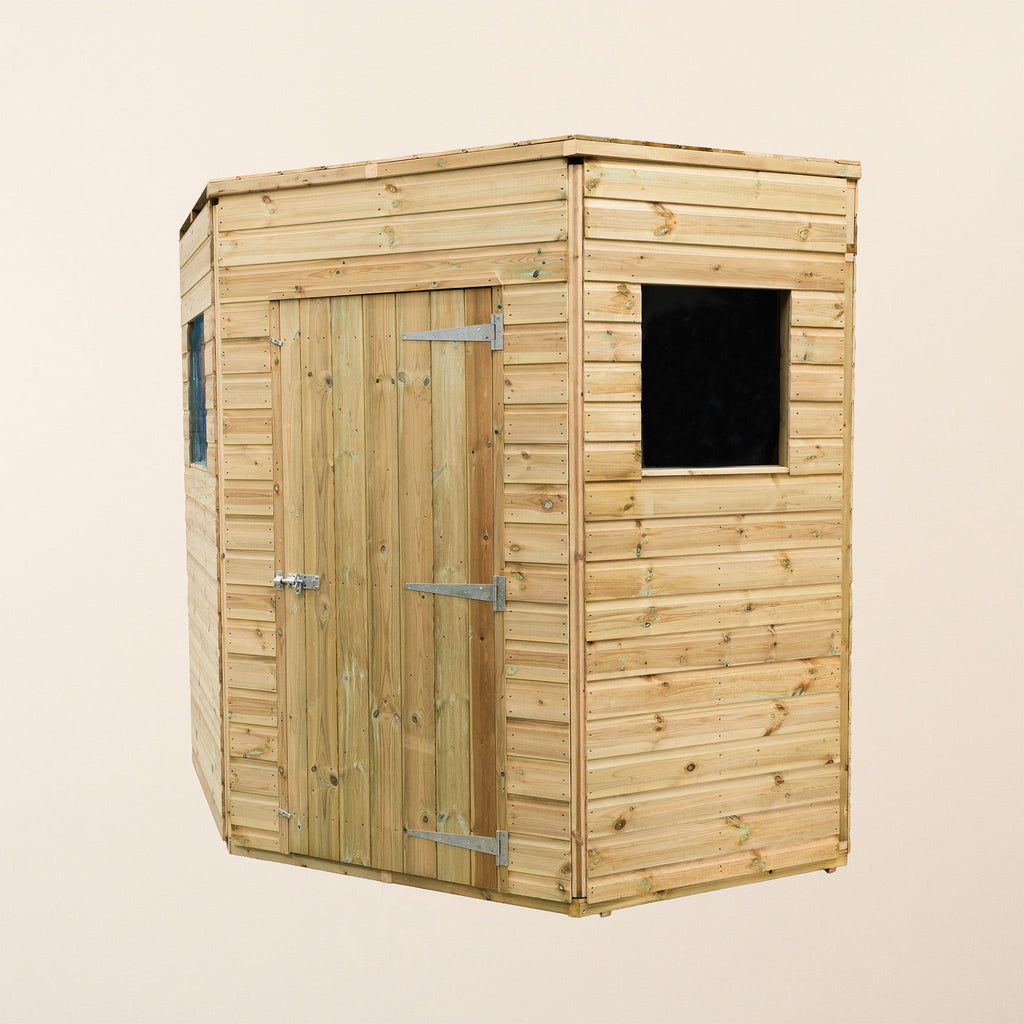 Corner Pressure Treated Timber Shiplap Shed