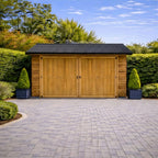 Corrugated Sheet Roof Wooden Garage
