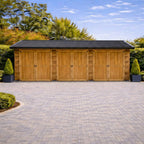Corrugated Sheet Roof Wooden Garage