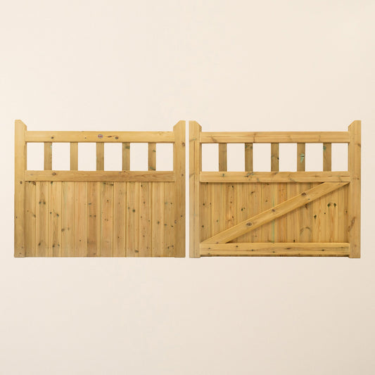 Cottage Scandinavian Redwood Mortise & Tenon Side Gate