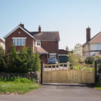 Swan Neck Cottage Scandinavian Redwood Gate Pair
