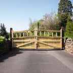 Swan Neck Cottage Scandinavian Redwood Gate Pair