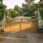 Swan Neck Cottage Scandinavian Redwood Gate Pair
