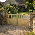 Swan Neck Cottage Scandinavian Redwood Gate Pair
