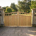Swan Neck Cottage Scandinavian Redwood Gate Pair