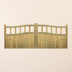 Swan Neck Cottage Scandinavian Redwood Gate Pair