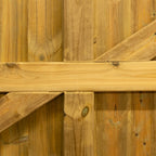 Croyde Scandinavian Redwood Mortise & Tenon 3/4 Split Driveway Gate Pair