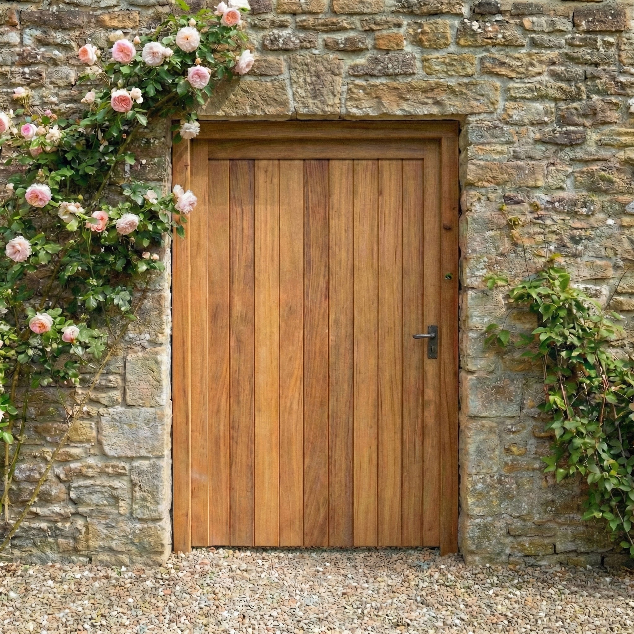 Croyde Iroko Mortise & Tenon Single Gate