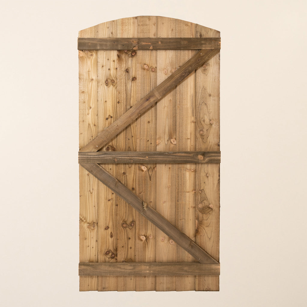Ruby Ready Featheredge Curved Top Garden Gate (1.8mx0.9m)