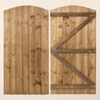 Ruby Ready Featheredge Curved Top Garden Gate (1.8mx0.9m)