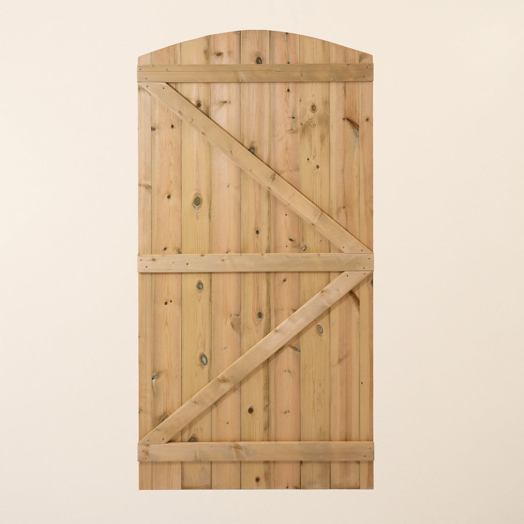 Ruby Ready T&G Curved Top Garden Gate (1.8m x 0.9m)
